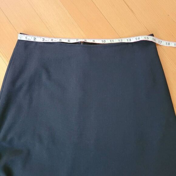 vintage y2k wash collection black ruched side midi skirt minimalist goth romanti - Picture 7 of 10